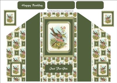 Chaffinch Bird Theatre Fold Card