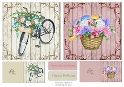 2 Floral Toppers Set 2