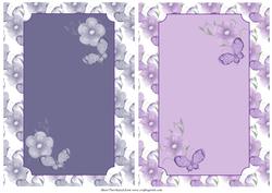 Flowers and Butterflies Card Fronts