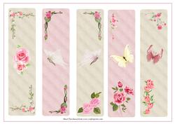 Butterflies and Roses Bookmarks