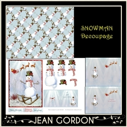 Snowman Decoupage