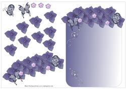 Floral Decoupage Card Front