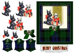 Scottish Themed Xmas Card Front