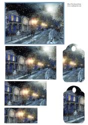 Xmas Street Scene Pyramid