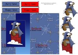 I Believe in Santa Fold Back Xmas Card