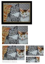 Three Cute Cats Pyramage