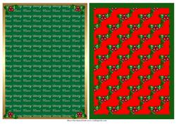 2 A5 Size Xmas Backing Papers