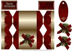 Red and Gold Christmas Cracker