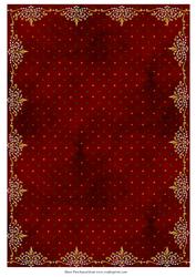 Red Xmas Backing Paper with Gold Border