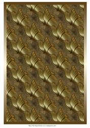 Gold Butterflies Backing Paper