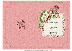 With Love on Your Birthday Insert