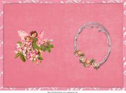 Vintage Fairies and Roses Insert