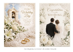 2 5X7 WEDDING TOPPERS