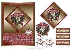 Xmas Wreath Quick Card