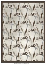 Dad's Toolbox Backing Paper