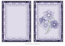Floral Card Front with Frame