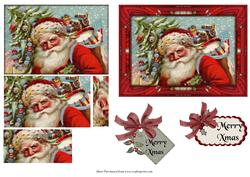 Xmas Santa Topper Pyramid