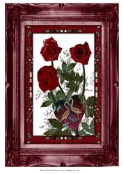 Red Roses in a Frame