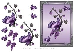 Butterfly Topper with Decoupage