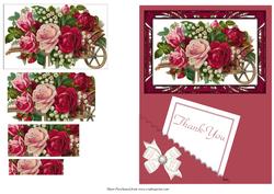 Roses Thank-you Card with Pyramage