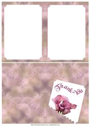 A6 Thank-you Card with Insert
