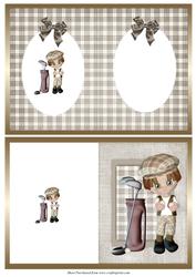 A6 Golf Card with Insert