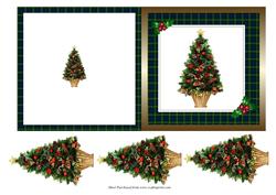 Gordon Tartan Square Quick Card