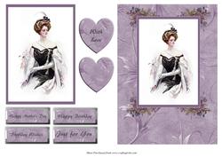 Elegant Lady Portrait Quick Card