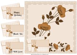 8x8 Floral Card Front