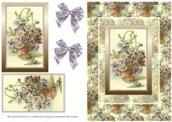Floral Card Front with Daisies