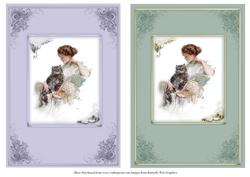 Vintage Ladies Card Fronts