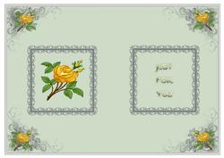 Floral Insert 61 Just for You