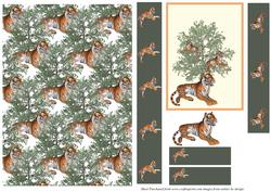Tiger Topper with Backing Paper