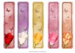 5 Floral Bookmarks