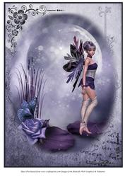 Lilac Fairy A4 Card Front