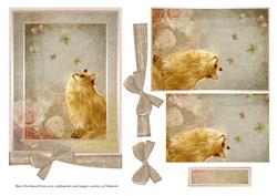 Cat Card Front with Pyramid