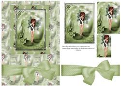 Green Fairy Card Front with Pyramage