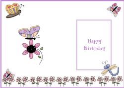 Children Birthday Insert