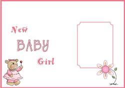 New Baby Girl Insert