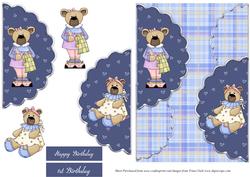 Little Bears Birthday Card