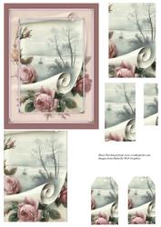 Roses on a Scroll Pyramid