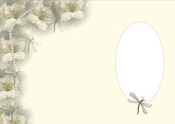 Flowers, Pearls & Dragonflies Insert