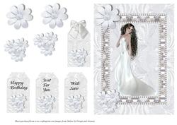 Lady in Pearl Frame Card Front