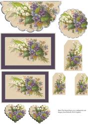 Violas and Lily of the Valley Toppers