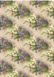 Violas and Lily of the Valley Backing Paper