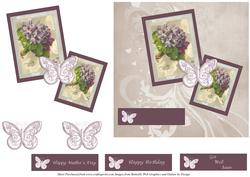 6x6 Floral Quick Card