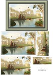 River Scene Pyramid