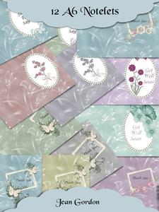 12 Floral A6 Notelets