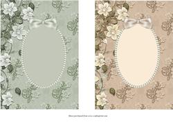 Flowers & Pearls Card Fronts 1