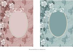 Flowers & Pearls Card Fronts 3